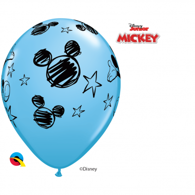 Balionas ''Mickey Mouse'' žydras (28cm) 1