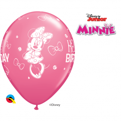 Balionas ''Minnie Mouse Happy Birthday'' rožinis (28cm)
