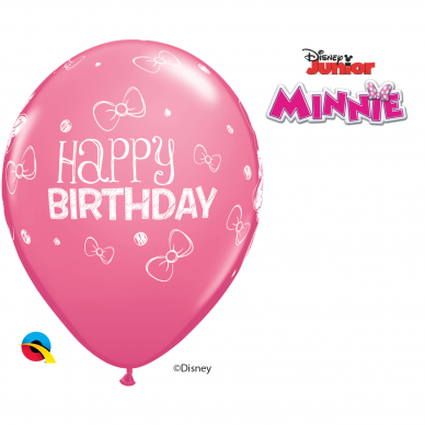 Balionas ''Minnie Mouse Happy Birthday'' rožinis (28cm) 1