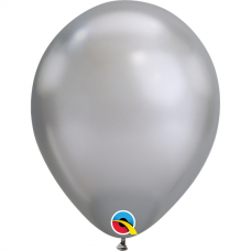 Chrominis balionas sidabrinės spalvos (18cm)