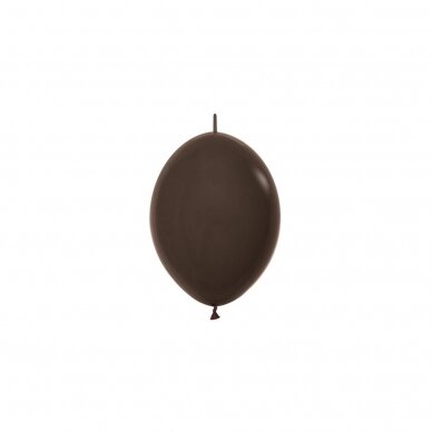 ''Chocolate brown'' spalvos jungiantis balionas (15cm) - 50vnt ''Chocolate brown'' spalvos jungiantis balionas (15cm) - 50vnt