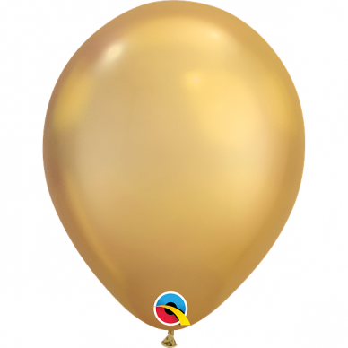 Chrominis balionas auksinės spalvos (18cm)