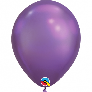 Chrominis balionas violetinės spalvos (18cm)