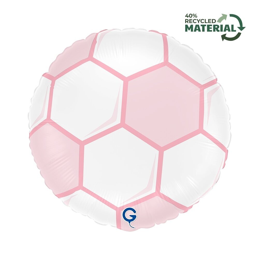 Folinis balionas ''Rožinis futbolo kamuolis'' 46cm Folinis balionas ''Rožinis futbolo kamuolis'' 46cm