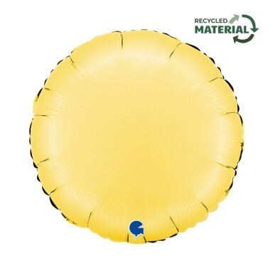 Folinis balionas apskritimas ''Satin Banana Yellow''