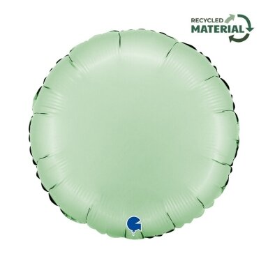 Folinis balionas apskritimas ''Satin Glazed Mint''