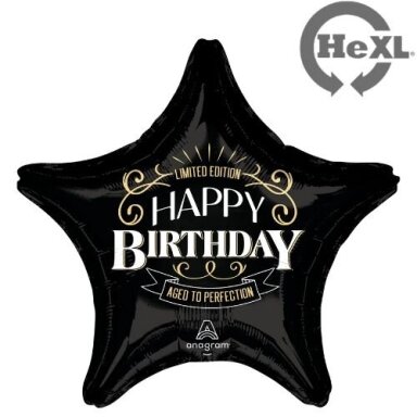 Folinis balionas ''Happy Birthday, Aged to Perfection''