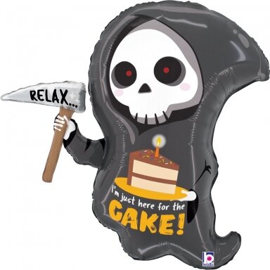 Folinis balionas ''Relax I'm just here for the cake''