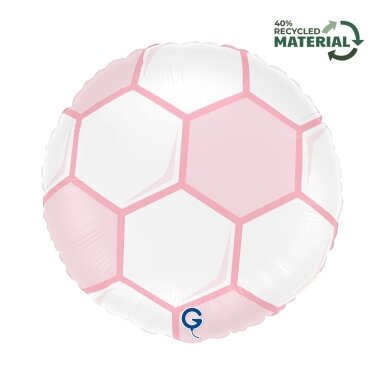 Folinis balionas ''Rožinis futbolo kamuolis'' 46cm
