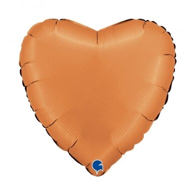 Folinis balionas širdelė ''Satin Caramel'' Folinis balionas širdelė ''Satin Caramel''
