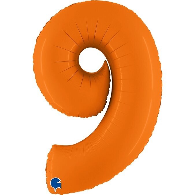 Folinis balionas skaičius ''9'' oranžinės spalvos Folinis balionas skaičius ''9'' oranžinės spalvos
