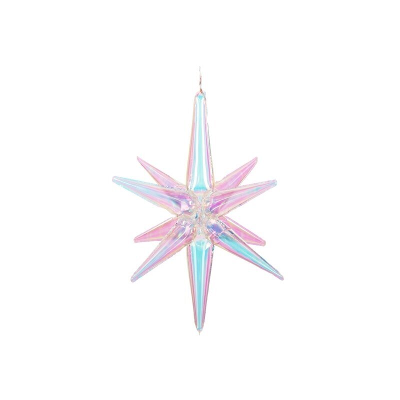 Folinis balionas 3D persiliejančios spalvos žvaigždė 70cm Folinis balionas 3D persiliejančios spalvos žvaigždė 70cm