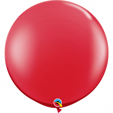 Kristalinis ''Ruby Red'' spalvos balionas (90cm)