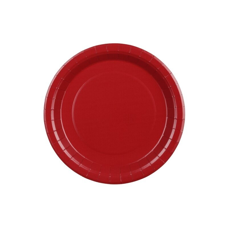 Lėkštutės tamsiai raudonos spalvos 18cm