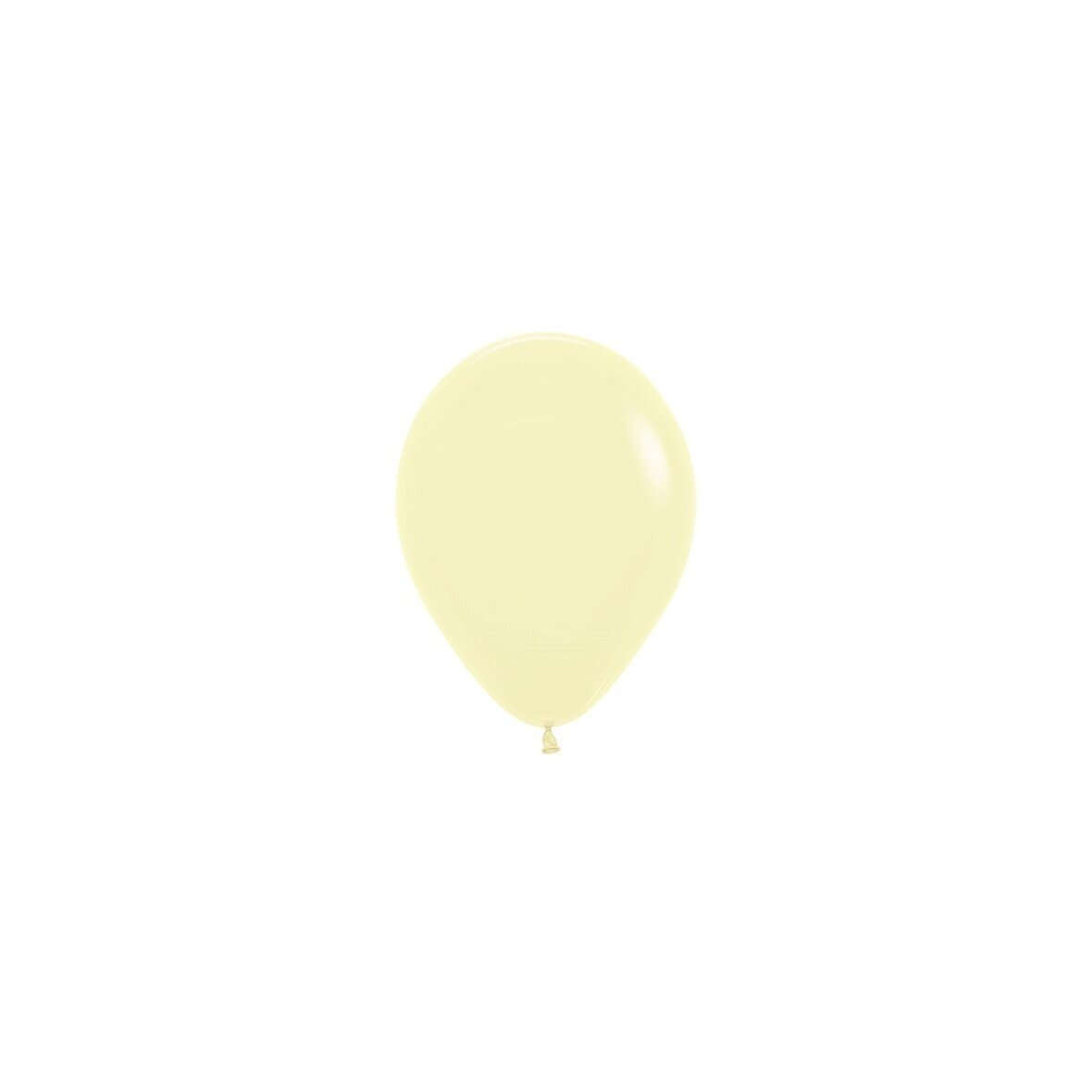 ''Pastel Matte Yellow'' spalvos balionas (12cm)