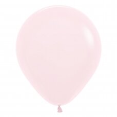''Pastel Matte Pink'' spalvos balionas (45cm)
