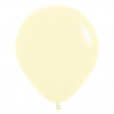 ''Pastel Matte Yellow'' spalvos balionas (45cm)