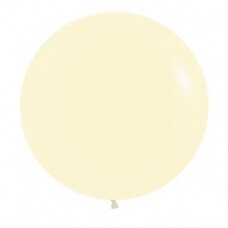 ''Pastel Matte Yellow'' spalvos balionas (60cm)