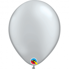 Perlamutrinis ''Silver'' spalvos balionas (28cm)
