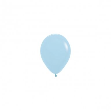 ''Pastel Matte Blue'' spalvos balionas (12cm) - 50vnt