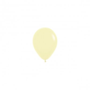 ''Pastel Matte Yellow'' spalvos balionas (12cm)