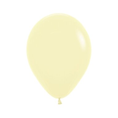 ''Pastel Matte Yellow'' spalvos balionas (25cm) - 100vnt