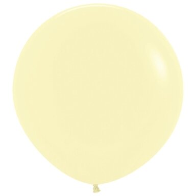 ''Pastel Matte Yellow'' spalvos balionas (90cm)