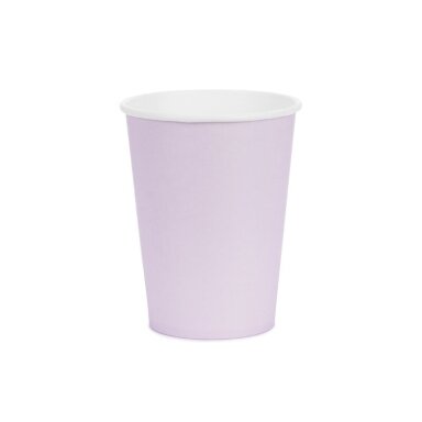 Puodeliai šviesiai violetinės spalvos