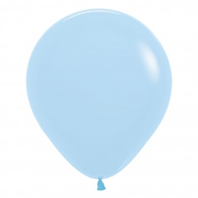 ''Pastel Matte Blue'' spalvos balionas (45cm)