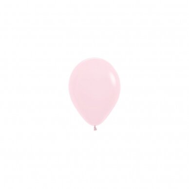 ''Pastel Matte Pink'' spalvos balionas (12cm) - 50vnt ''Pastel Matte Pink'' spalvos balionas (12cm) - 50vnt