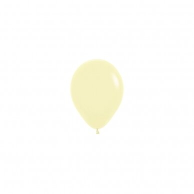 ''Pastel Matte Yellow'' spalvos balionas (12cm) ''Pastel Matte Yellow'' spalvos balionas (12cm)