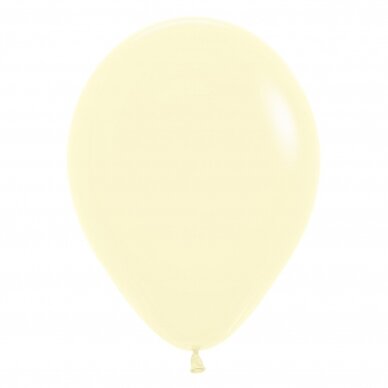 ''Pastel Matte Yellow'' spalvos balionas (30cm) - 50vnt