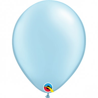 Perlamutrinis ''Light Blue'' spalvos balionas (12cm)