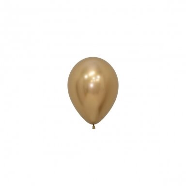 ''Reflex Gold'' spalvos balionas (12cm) - 50vnt