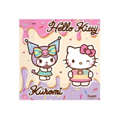 Servetėlės ''Hello Kitty Kuromi''