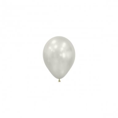 ''Silk Oyster White'' spalvos balionas (12cm)