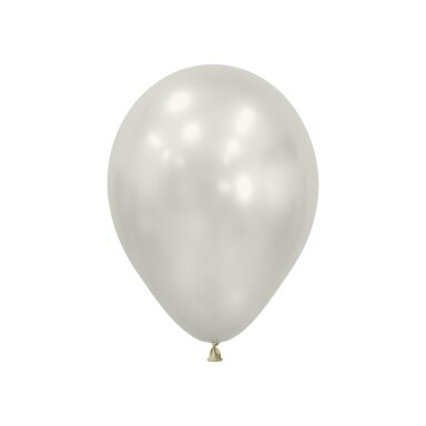 ''Silk Oyster White'' spalvos balionas (23cm) - 50vnt