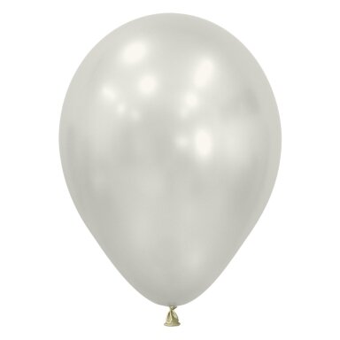 ''Silk Oyster White'' spalvos balionas (30cm) - 50vnt
