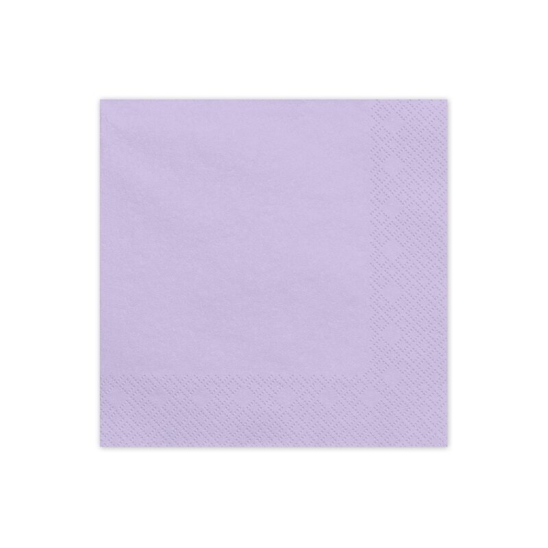Servetėlės šviesiai violetinės spalvos