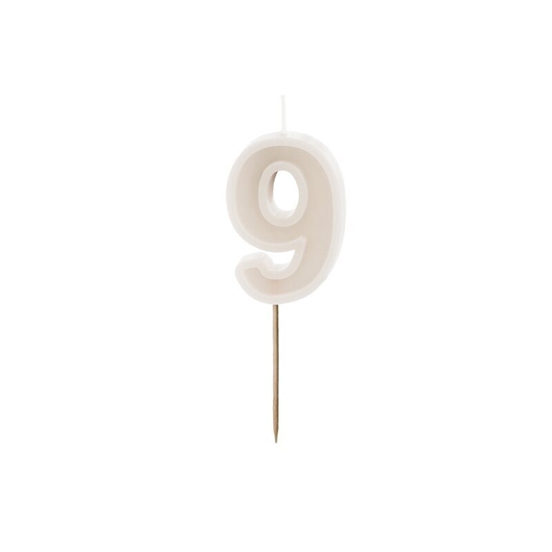 Smėlinė torto žvakutė ''9''