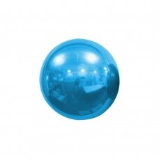 Veidrodinis folinis balionas - šviesiai mėlynas (18cm)
