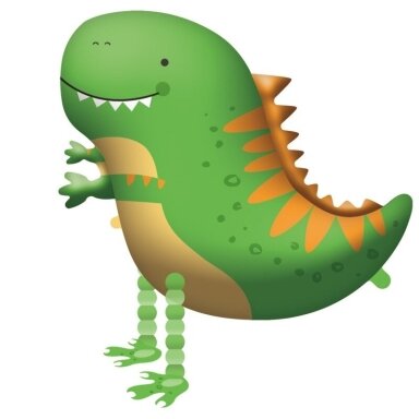 Vaikščiojantis folinis balionas ''Dinozauras''