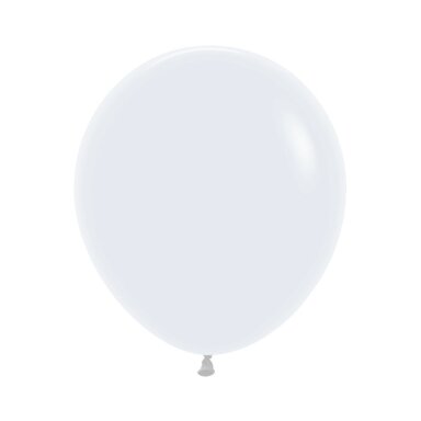 ''White'' spalvos balionas (45cm)