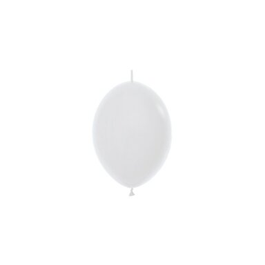 ''White'' spalvos jungiantis balionas (15cm)