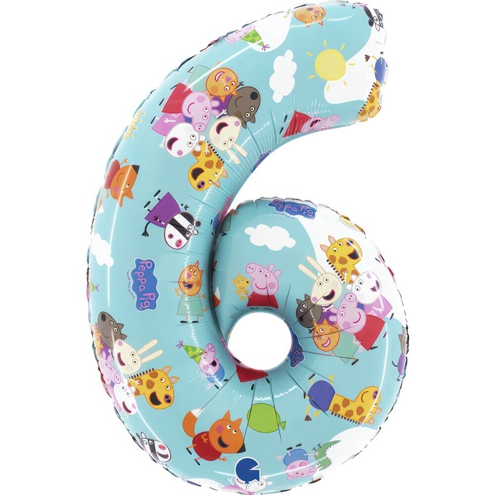 Balionas skaičius ''6'' Kiaulytė Peppa Balionas skaičius ''6'' Kiaulytė Peppa