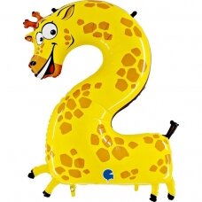 Balionas skaičius ''2'' žirafa