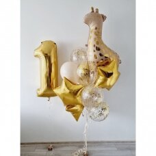 Balionų puokštė gimtadieniui ''Žirafa''