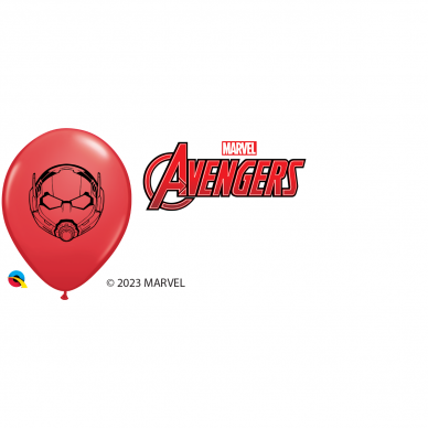 Balionas ''Avengers'' raudonas (12cm)