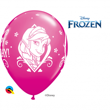 Balionas ''Frozen Happy Birthday'' avietinis (28cm)