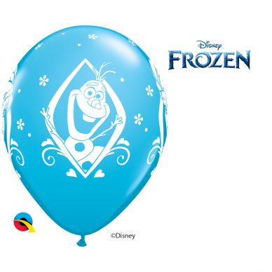 Balionas ''Frozen Happy Birthday'' mėlynas (28cm)
